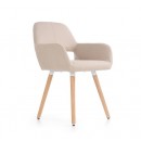 Стул HALMAR K283 бежевый/натуральный